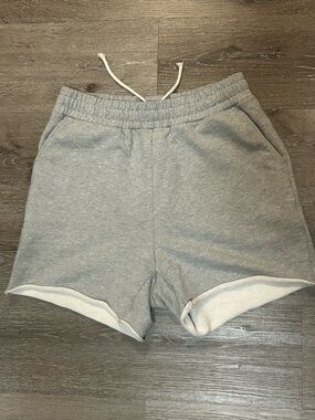 Heather Gray Drawstring Sweat Shorts
